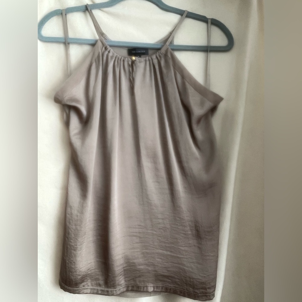 The Limited, silky taupe tank top